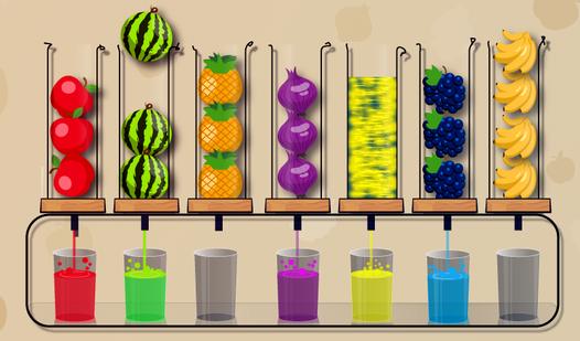 Game Screenshot Sort Fruits: balloons