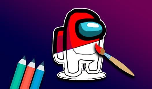 Game Screenshot Coloring Amogus