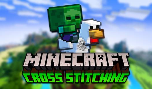 Game Screenshot Cross Stitching: Minecraft