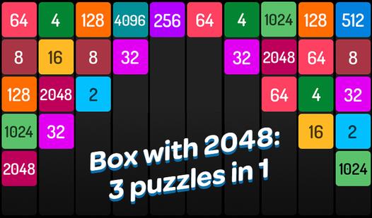 Game Screenshot Box with 2048: 3 puzzles in 1