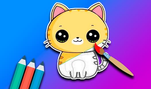 Game Screenshot Раскрась Котиков