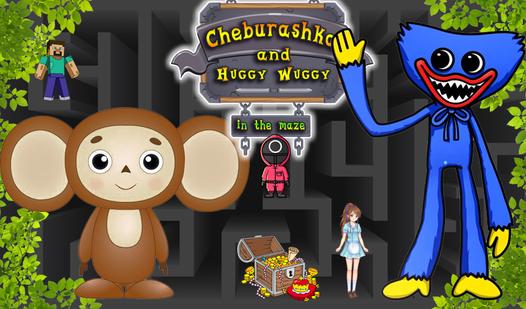 Game Screenshot Cheburashka and Huggy Wuggy in the maze
