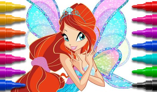 Game Screenshot Winx Fairies Coloring