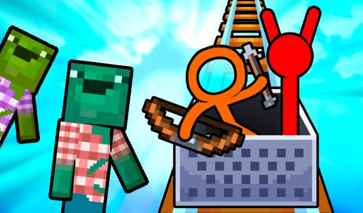 Game Screenshot Stickman carts: roller coaster stick