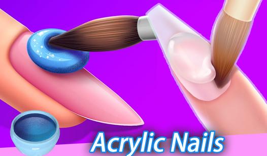 Game Screenshot Acrylic Nails