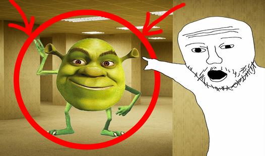 Game Screenshot The Backrooms: Meeting with Shrek Wazowski