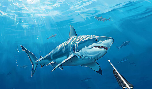 Game Screenshot Hunter underwater spearfishing. Diving.