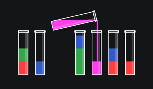 Game Screenshot Cones: water sorting