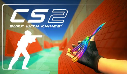 Game Screenshot CS2 Surf with knives!