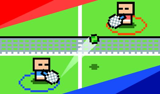Game Screenshot Two-Player 8-Bit Tennis