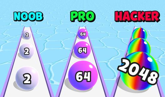 Game Screenshot Ball Run 2048: merge number