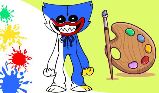 Game Screenshot Colouring book Huggy Wuggy and Kissy Missy