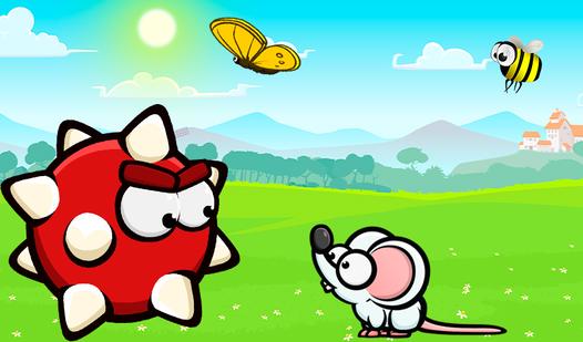 Game Screenshot Red ball spiked