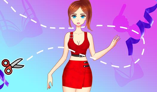 Game Screenshot Anime Dress Up. Fashionable Girls