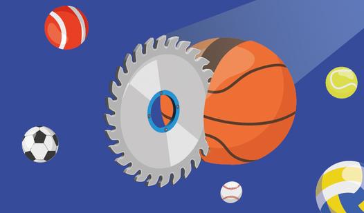 Game Screenshot Flying saw and balls