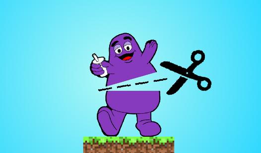 Game Screenshot Slice up Grimace Shake!