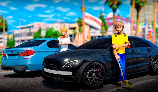 Game Screenshot Two-Player Racing: BMW vs Mercedes Drift