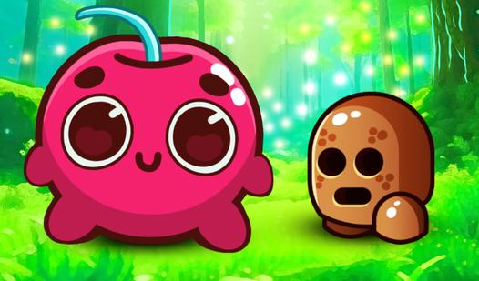 Game Screenshot Cherry ball vs 5 emoji enemies