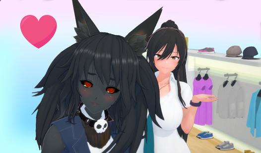 Game Screenshot Change the outfit of an anime girl!