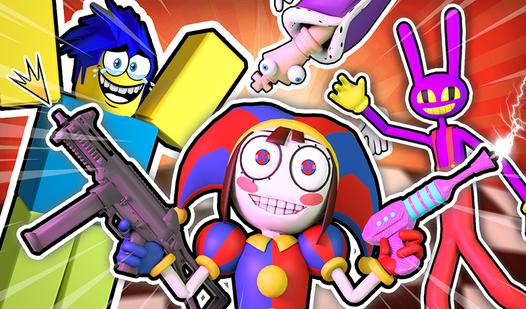 Game Screenshot Obby Invasion at the Digital Circus. Shooter!