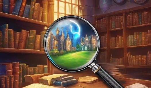 Game Screenshot Searching for objects in the world of magic