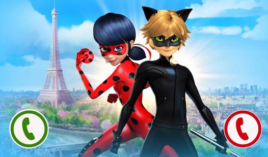 Game Screenshot Call Lady Bug-Marinette and Adrian