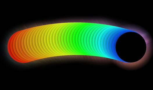 Game Screenshot Color trail behind a black ball. Relax