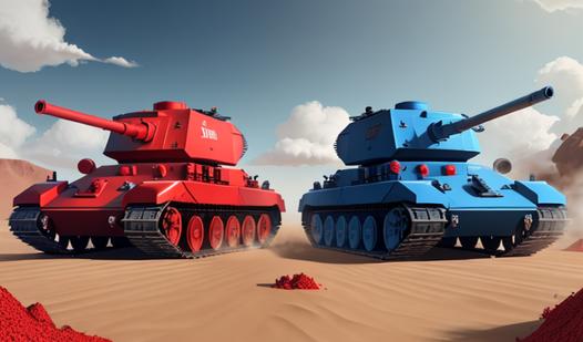 Game Screenshot Blue vs Red: Tanks
