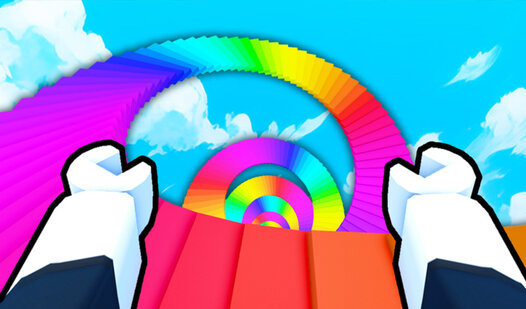 Game Screenshot Obby stand on the right color