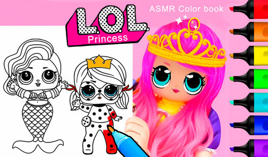 Game Screenshot LOL Princess ASMR Color book