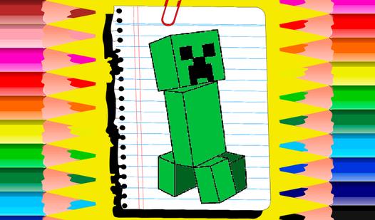 Game Screenshot Coloring book: Minecraft