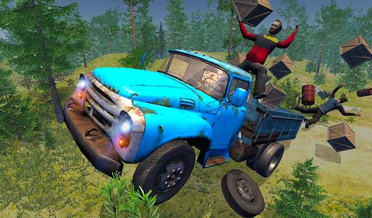 Game Screenshot Simulator of a powerful truck ZIL 130