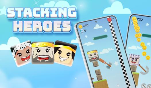 Game Screenshot Stacking Heroes