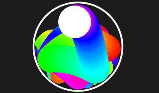 Game Screenshot Rainbow trail from a circle