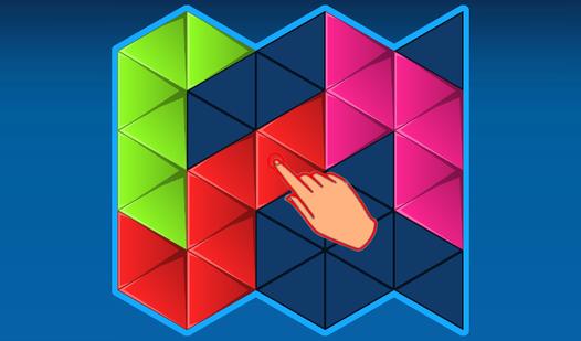 Game Screenshot Mosaic: geometric shapes