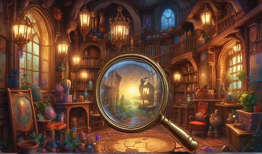 Game Screenshot Searching for objects in the world of dreams