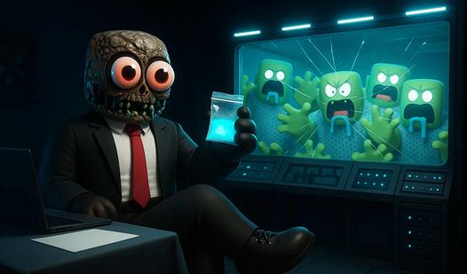 Game Screenshot Robbie: Secret Virus Lab 2