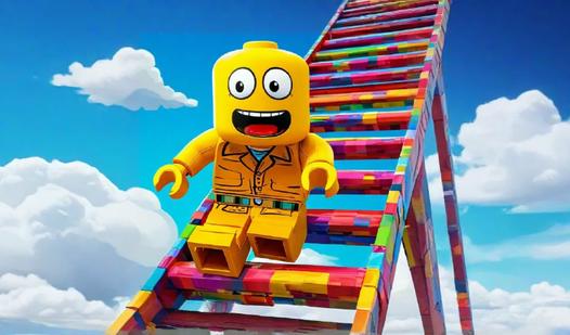 Game Screenshot Obbie, but he jumps high