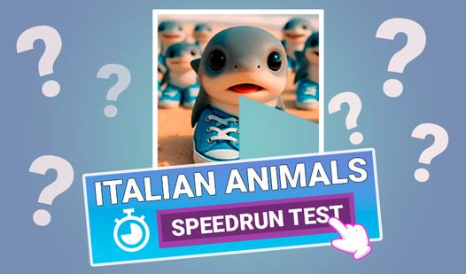 Game Screenshot Italian animals: Speedrun Test