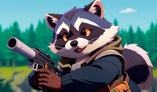 Game Screenshot Raccoons with a Guns