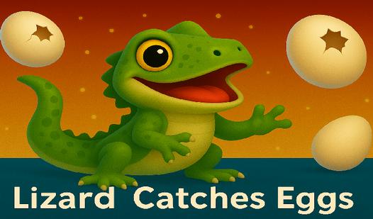 Game Screenshot Lizard Catches Eggs
