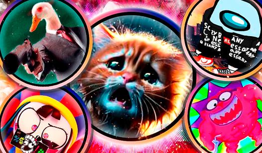 Game Screenshot Memes und Musik. Miau, Among us, Pomni, Omega!