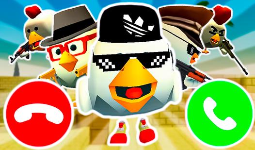 Game Screenshot Chicken Gun is Calling! Prank and Fake Call!