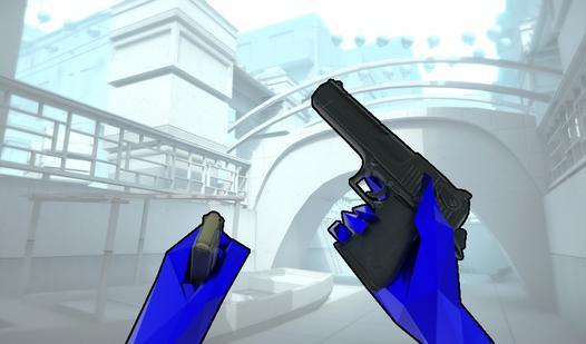Game Screenshot Super Hot: Blue and Red