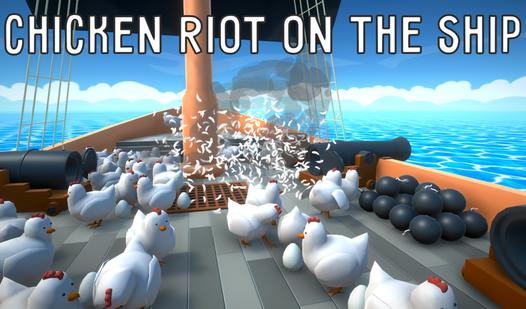 Game Screenshot Chicken Riot on the Ship