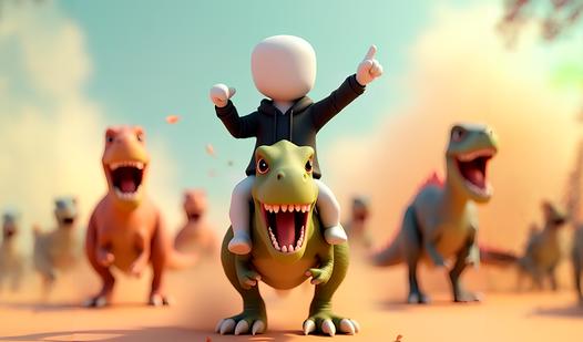 Game Screenshot Stick: Dinosaur arena