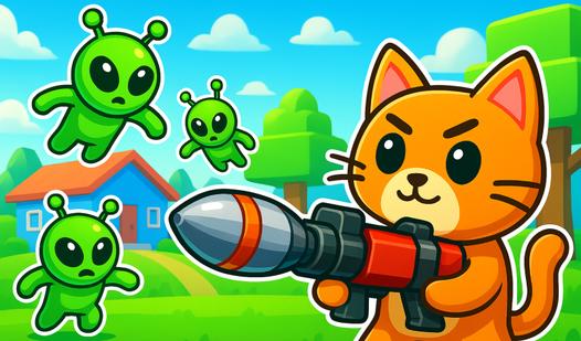 Game Screenshot Cat vs Aliens