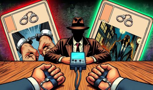 Game Screenshot Lie detector. Detective interrogation