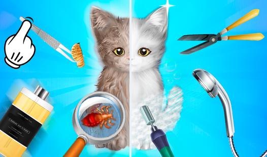 Game Screenshot Cat Doctor: ASMR Salon