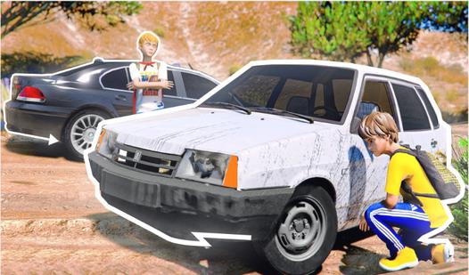 Game Screenshot GTA Russian Racing